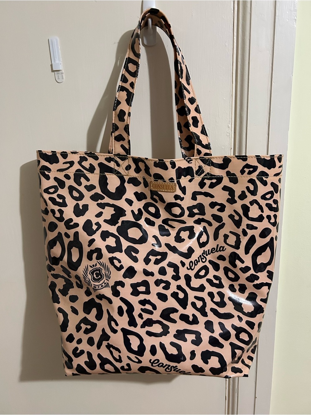 Consuela Leopard Print Tote Bag -
